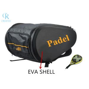 EVA Tennis Racket Backpack , Personalized Pickleball Racquet Bag