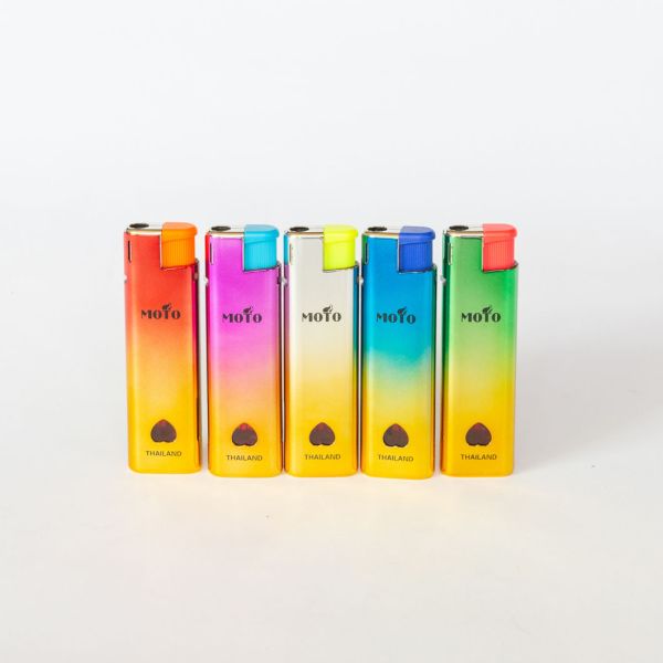 Fashionable Design Dy-F018 Windproof Plastic Gas Lighter with Customization Option