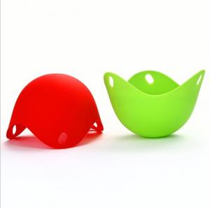 China Reusable Egg Poacher Silicone Tableware Set 9.4*9*6.5cm With Stand wholesale