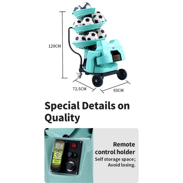 Multifunctional Size 4/5 Football Throwing Machine SGS Standard