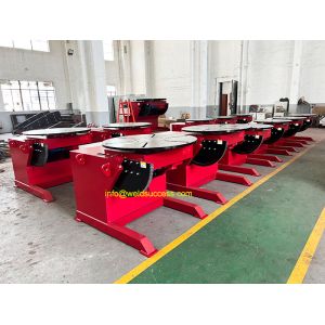 China Red Title / Rotary Welding Turn Table Welding Positioner 3T Load Capacity 1400 Mm wholesale