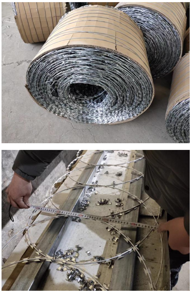 Protecting Mesh 22mm Concertina Razor Wire Galvanized Coil Wrapped