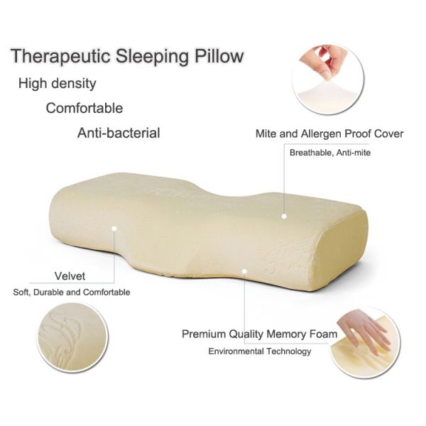 Ergonomic Memory Foam Pillows Anti Snore Cervical Side Sleeper Pillow