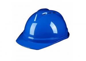 China Electrical Insulation PPE Safety Helmet High Temperature Resistance Blue wholesale