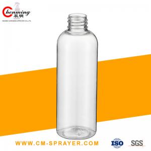 China Gel Sanitizer Hand Wash Pet Bottle Pump 250ml 100ml Clear Round Press  Container wholesale