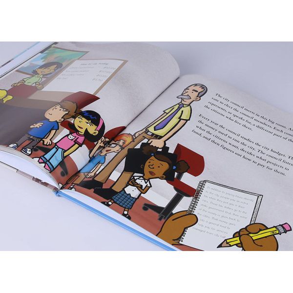 Glossy Perfect Binding Hardback Children'S Books For Children Education