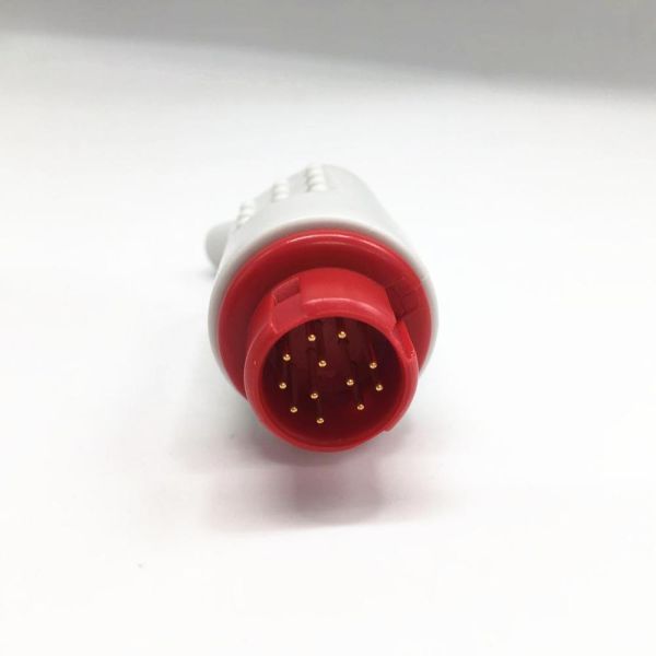 Medical Plastic Ecg Cables and Connectors Colorful
