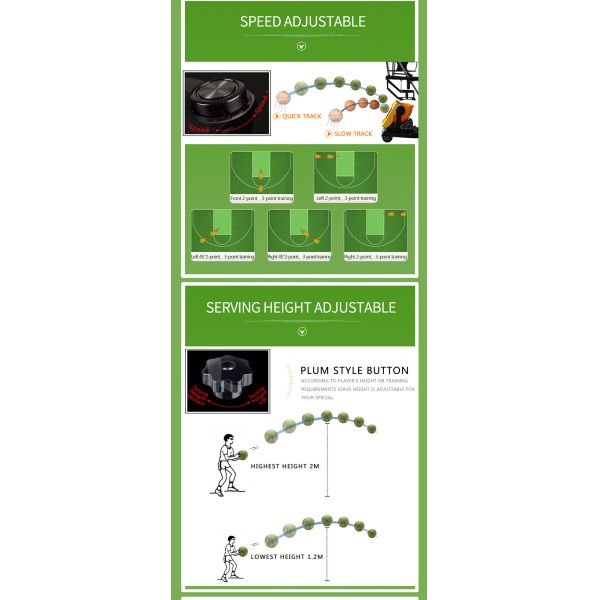 2m Shooting Height Siboasi Basketball Net Shooter Yellow Color