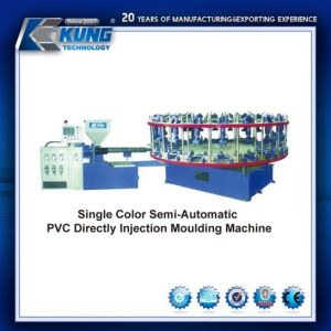China Semi Automatic PVC Sole Injection Machine , Practical Shoe Making Equipment wholesale