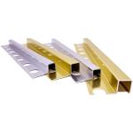 L Shape Brass Tile Trim 3.0m Ceramic Corner Edge Protector Transition Strip