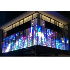 1920Hz-3840Hz Portable Projector Screen , Aluminum Frame Transparent Led Display