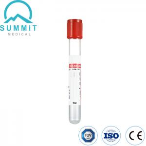 China Pro Coagulation Vacuum Blood Collection Tube With Clot Activator TUV CE on sale