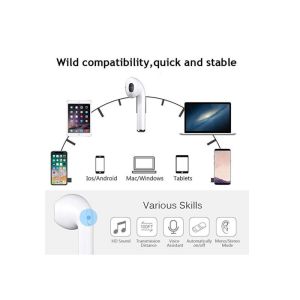 3D Sound Wireless Cordless Bluetooth Earbuds , IPX7 Waterproof Earphones With