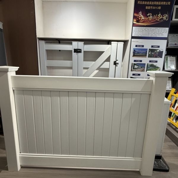 Green Material 6 H White Privacy Pvc Fence Panel UV Proof outdoor plastic fence panels