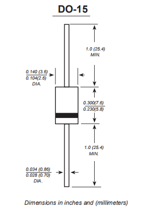 SB280 SB2100 Sb260 Schottky Diode Replacement 2A 20V To 200V DO 15