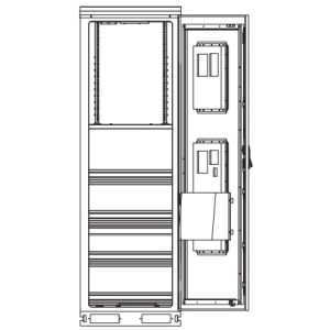 China DC Input Energy Cabinet , Telecom Street Cabinets 2200×800×1200mm LionRock ODM OEM wholesale