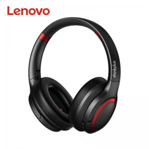 China Lenovo TH40 Wired Over Ear Headphones Black Folding Stereo Headphones wholesale