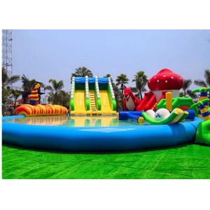 Buy cheap Customized Inflatable Water Parks Swimming Pool Slides For Land from wholesalers