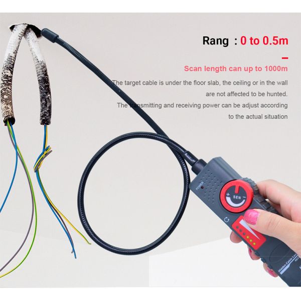 Network Cable Tester Anti-jamming Cable Detectors for Underground Metal Line Strong Electricity Lan Tester