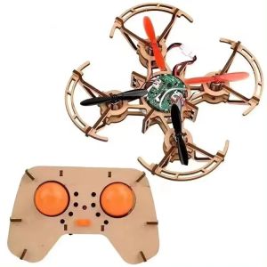 China Build and Learn Diy Wooden Building Drone Quadcopter Assemble Rc Drones Kit Set Toy Education For Students Teaching Kids wholesale