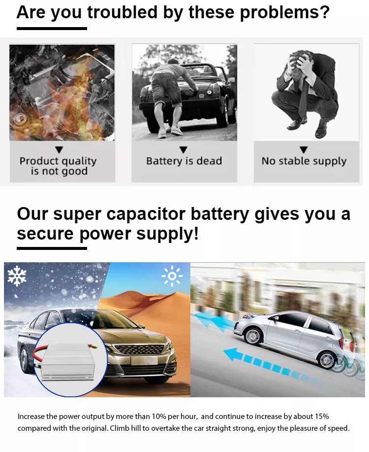 3000F 16V Super Capacitor Module Practical No Fire For Jump Starter