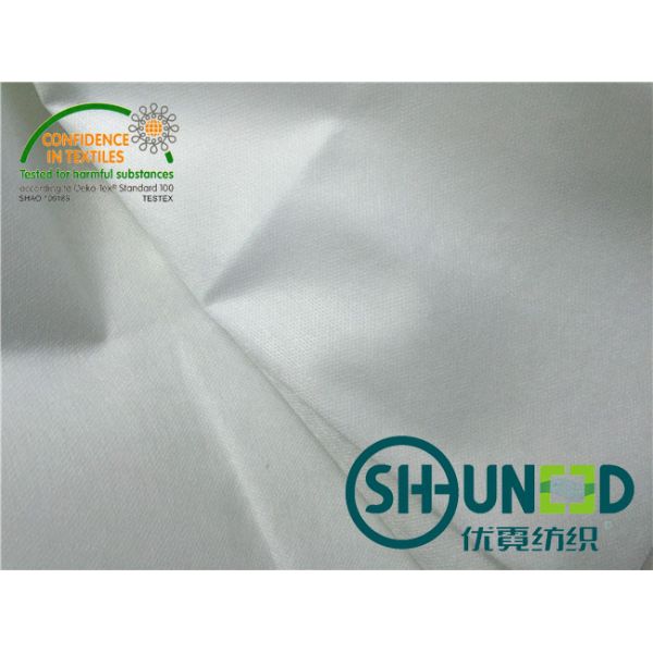 Light Weight Nylon Fusible Interlining Fabric Adhensive Charcoal