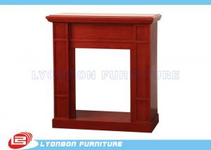 China Modern Red Decorating Fireplace Mantels For Home , Polished Surface wholesale