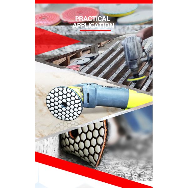 125mm Wet Polishing Pad for Polishing Granite Marble Stone Slab Resin Pads Advantage