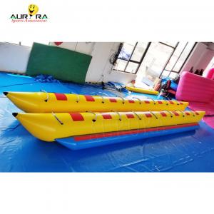 China 8 Persons Inflatable Water Toys Yellow Water Sports Flying Fish Banana Boat wholesale