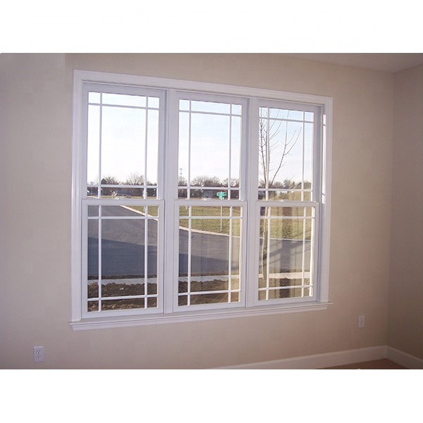 1.4mm - 2.5mm Thickness UPVC Single Hung Window Customized Color Vertical Sliding Window