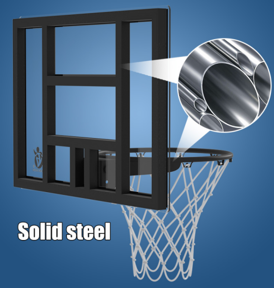 Mountable Basketball Equipment Board Fixed On The Wall With Ring For Children Play