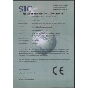Hangzhou fuyang lefan machinery co.,ltd Certifications