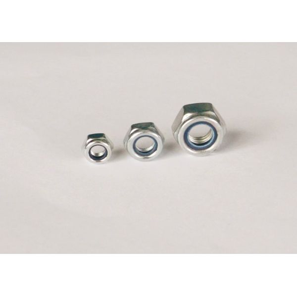 Galvanized Hex Nylon Lock Nut High Performance For Construction Industry