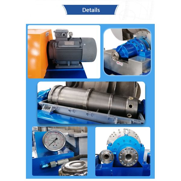 Lw Crude Fish Oil Small Decanter Centrifuge 2 Phase 3P Separator Machine For Water