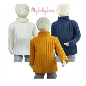 China Boys Winter Thick Pullover Top High Turtleneck Children turtle neck Sweater for Kids wholesale