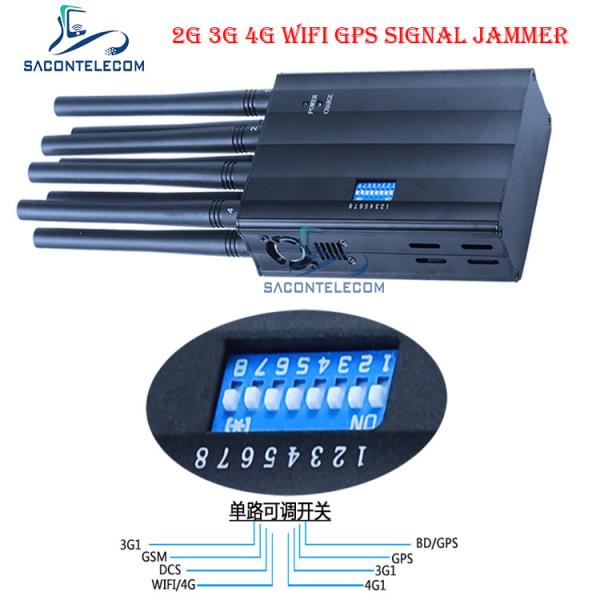 LTE 2600 AC100V Handheld Signal Jammer 2G 3G 4G GSM DCS WiFi GPS Jammer