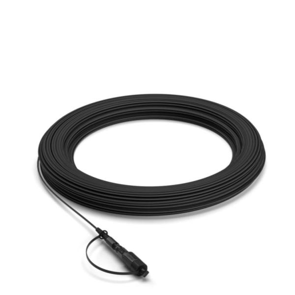 Pre-Connected Waterproof Fiber Optic Cable for FTTH 4G 5G Networks Compact and Durable