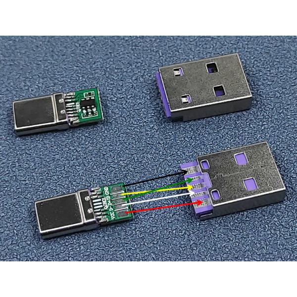 DIY Kit USB 3.1 Type C Metal Connector Plug Shell Data Charge Cable For Cell Phones Mechanical Keyboard