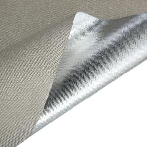 China 18 Micron Aluminum Foil Fiberglass Cloth Reflective Insulation And Vapour Barrier wholesale