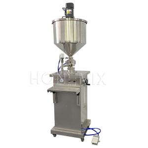 China Food Jam Hopper Filling Machine Vertical Mixing paddle Pneumatic Control wholesale
