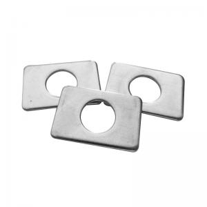 China Zinc Plated Square Flat Washers Size M6-M52 Preventing Galvanic Corrosion wholesale
