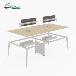 Adjustable Shelves and Glass Divider Functionality in Open Space Office