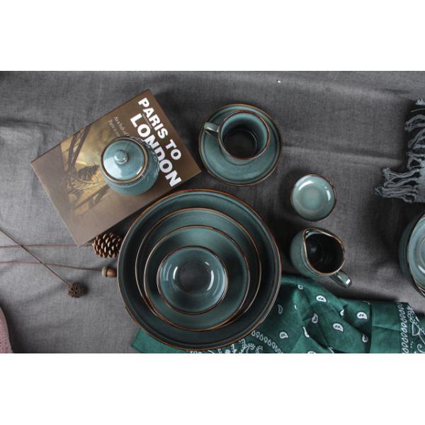 Ceramic Stoneware Dinnerware Sets 16pcs Or 20pcs Unique Design For Restaurant