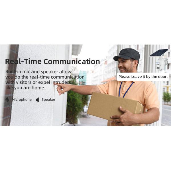 4MP WiFi Battery Security Camera 15600mAh Battery Powered PTZ Camera