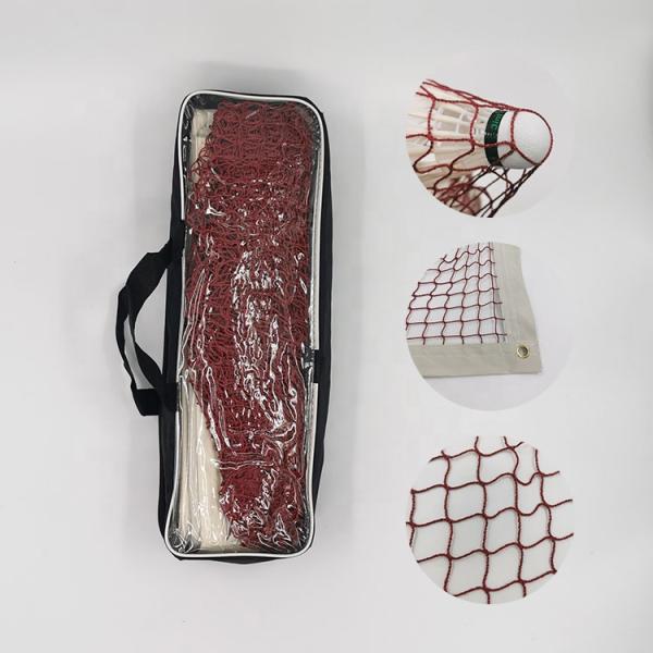 Polyester Thread Collapsible Badminton Net Quadruple Binding Steel Wire Adjustable Badminton Set