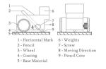 HT-6510P Hardness Testing Machine encil Scratch Method Pencil Hardness Tester