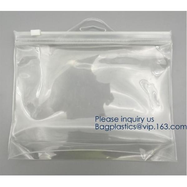 Custom Screen Printing Clear EVA Zip lockk Bags Portable Travel MakeupToiletry Cosmetic Bag Packing Pouch, BAGEASE PACK