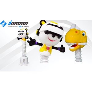 China Panda Head Coin Operated Virtual Reality Cinema , Adjustable Height Kids VR Machine wholesale