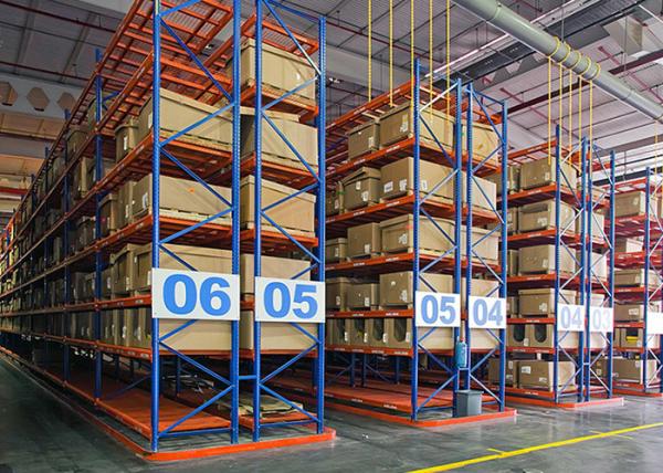 Quality 4000kg Adjustable VNA Pallet Racking Storage System Customized for sale