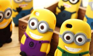 China Cell phone Minions silicone cover case, Despicable Me 2 silicone case, Mobile phone case wholesale